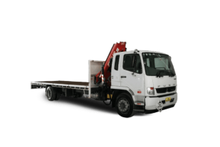 Hire 8 Ton Mitsubishi Table Top with Hiab Crane