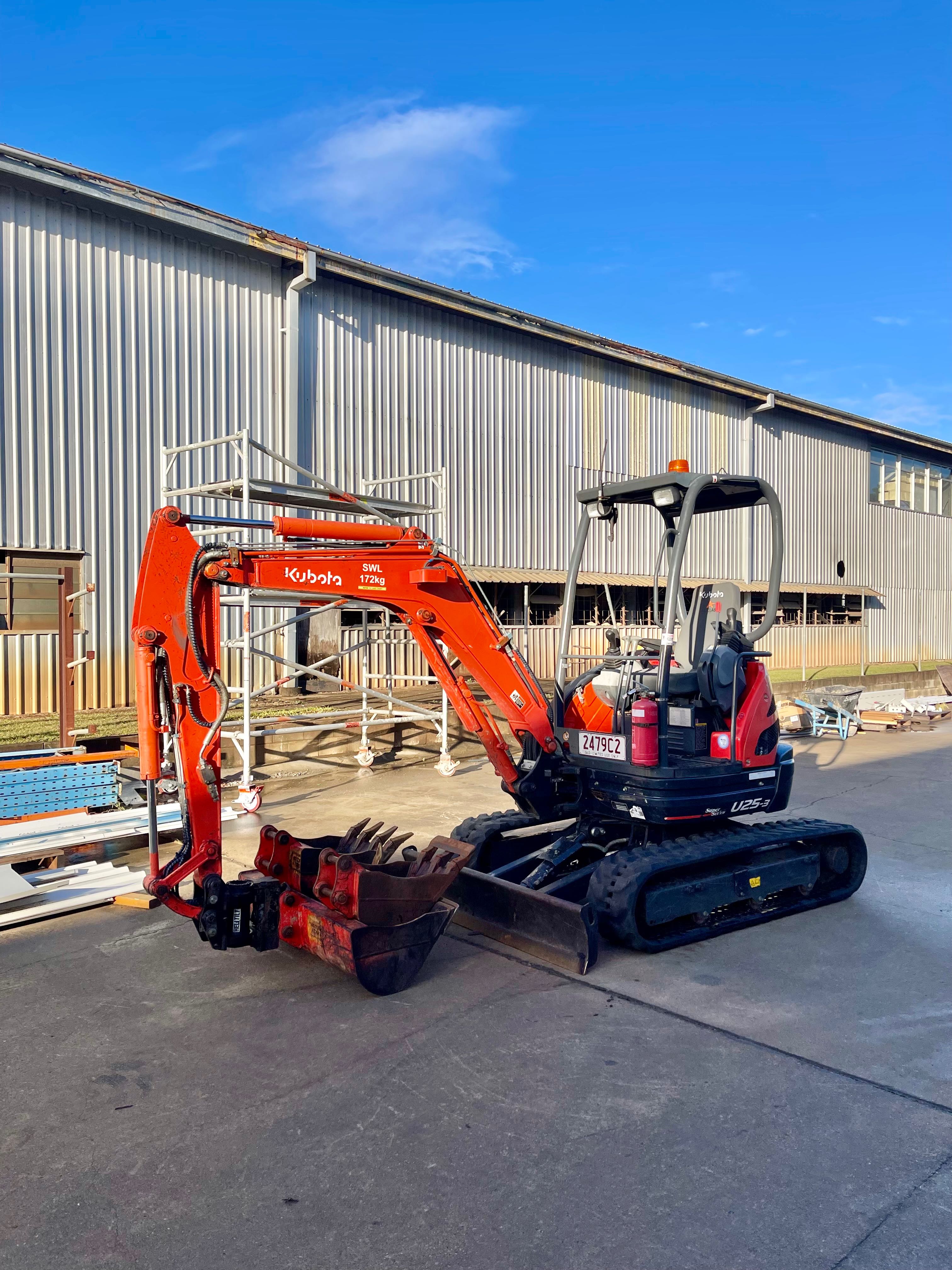 2.5T Kubota Excavator Hire