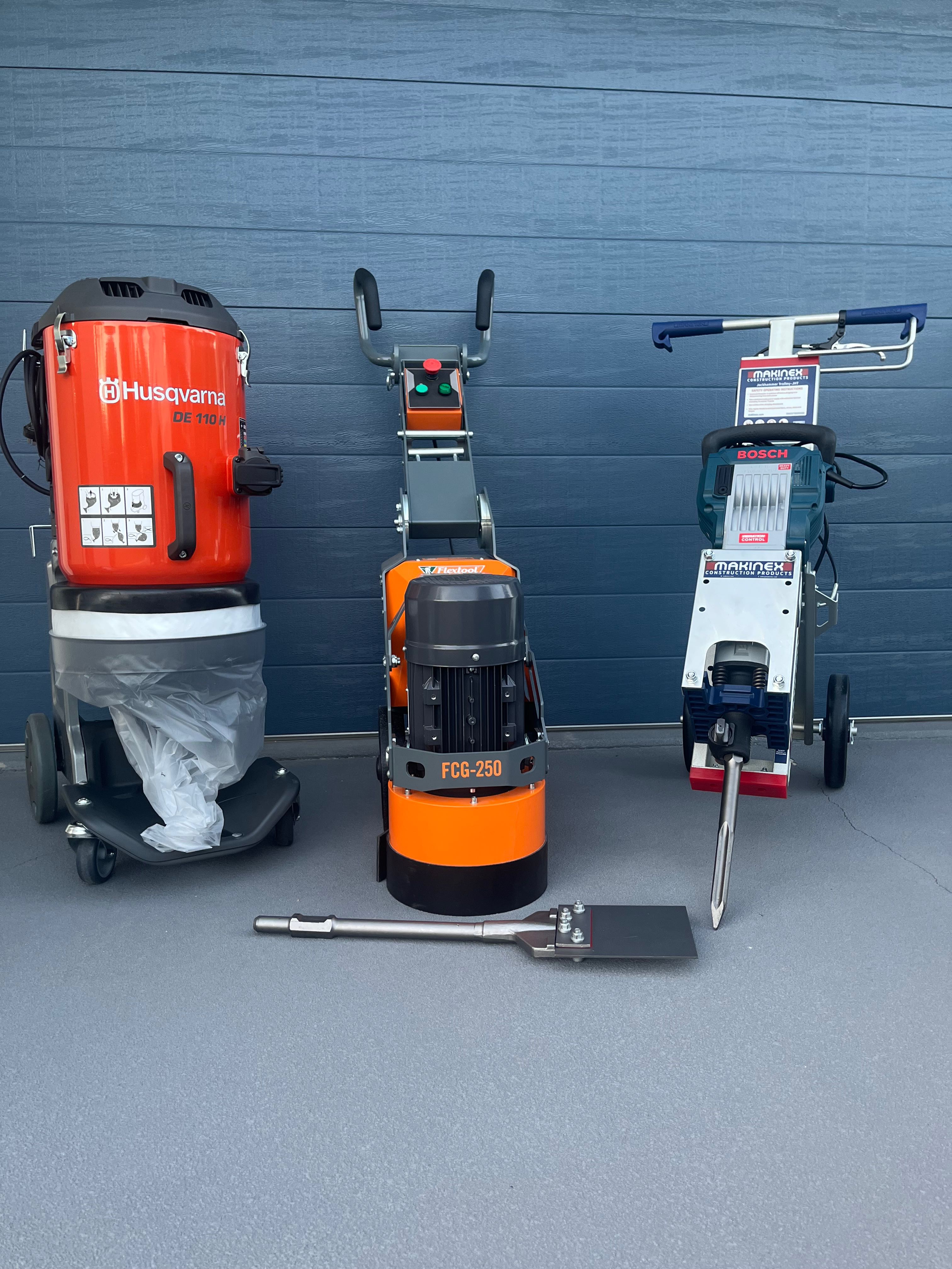 Hire Concrete Grinders and Vacuums